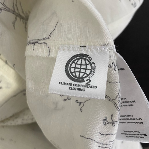 GANNI Silk Linen Girls On Top Oversized Tunic Shirt - Picture 10 of 11